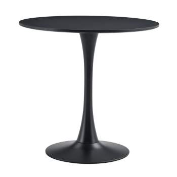 KONDELA Jedálenský stôl, čierna, priemer 80 cm, REVENTON NEW