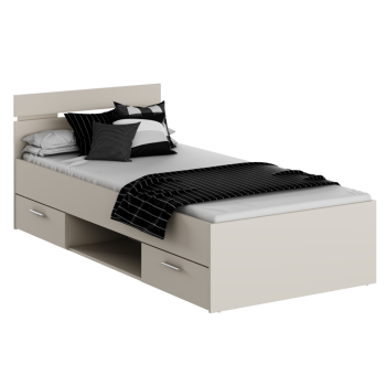 KONDELA Posteľ, 90x200, cashmere, MICHIGAN NEW