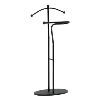 AUTRONIC 83213 BK Němý sluha, výška 110 cm, masiv kaučukovník, černé moření, kov černý