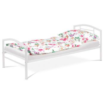AUTRONIC BED-1900 WT Postel jednolůžková 90x200 cm, kovová bílý lesk