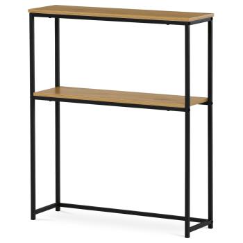AUTRONIC CT-G1082 OAK Konzolový stolek s policí, 70x20x82 cm, dekor dikový dub