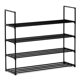 AUTRONIC GD-406 BK Botník, 4 police, černý kov