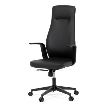 AUTRONIC KA-T8325 BK Kancelářské křeslo, černá ekokůže, houpací mechanismus s aretací ve 3 polohách,