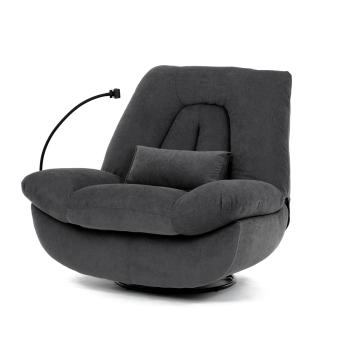 AUTRONIC TV-7089 GREY2 TV křeslo s elektrickým polohováním, hlasové ovládání (ENG), reproduktor, pod