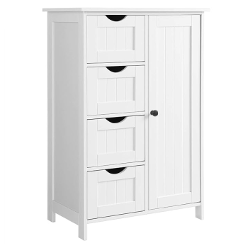 KONDELA Skrinka/regál, biela, STORMI