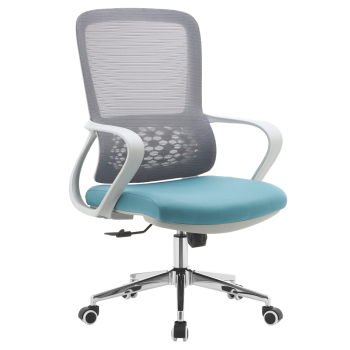 KONDELA Kancelárske kreslo, sivá/modrá, FOSTER TYP 2