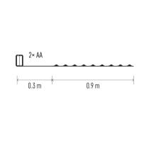 EMOS ZY2196 VIAN. SADA NANO 10LED 0,9M SILVER 2AA T CW