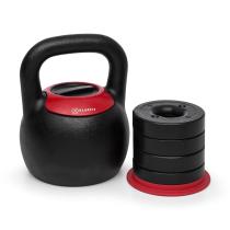 KLARFIT ADJUSTABELL, NASTAVITELNY KETTLEBELL, HMOTNOST: 8/10/12/14/16 KG, CIERNY/CERVENY, 10034383