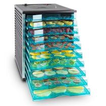 KLARSTEIN FRUIT JERKY 10, CIERNA, 800 W, SUSICKA, DEHYDRATOR, 10 POSCHODI, 10028435