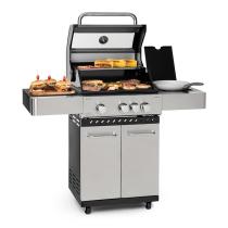 KLARSTEIN VALKYRIE, PLYNOVY GRIL, 3 X 3,2KW + 2,9KW, 54X42 CM GRIL, USLACHTILA OCEL, 10034845