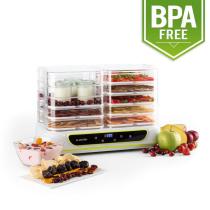 KLARSTEIN YOYOYOFRUIT, BIELA, 2 V 1 SUSICKA AND JOGURTOVAC, 2 X 5 POSCHODI, 550 W, 10030502