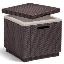 KETER /209457/ ZAHRADNY TABURET ICE CUBE HNEDA vystavený kus