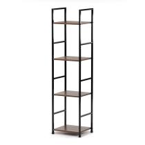 AUTRONIC GD-214 OLW Regál, 4 police, dekor staré dřevo, MDF, černý lak