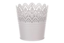 AUTRONIC KK087 GREY Obal kovový, krajkový okraj, šedivá barva.