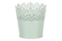 AUTRONIC KK087 GRN Obal kovový, krajkový okraj, zelená barva.