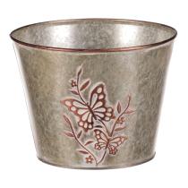 AUTRONIC OK6376-M Kovový obal na květiny, design s motýly.