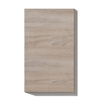 KONDELA Skrinka horná G 40, dub sonoma/biela, pravá, LINE