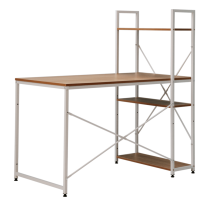 KONDELA PC stôl/viacúčelový praktický stôl, dub/biela, VEINA