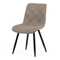 AUTRONIC CT-382 CRM2 Židle jídelní, krémová látka, nohy černý kov