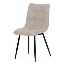 AUTRONIC DCL-193 CAP2 Židle jídelní, cappucino látka, černé kovové nohy
