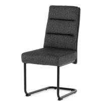 AUTRONIC DCL-P3107 GREY2 Židle jídelní, taštičkové pružiny v sedáku, madlo na opěráku, tmavě šedá lá