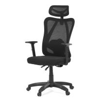 AUTRONIC KA-R215 BK Židle kancelářská, nastavitelný podhlavník, potah černá síťovina mesh, mechanika