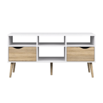 KONDELA TV stolík, dub sonoma/biela, OSLO 75391