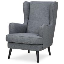 AUTRONIC AK-A1318 GREY2 Křeslo, šedá látka, nohy buk