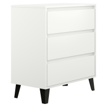 KONDELA Komoda, biela, BOGAN 3S70