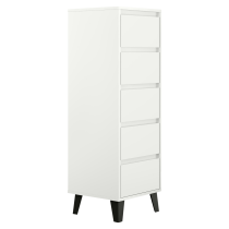 KONDELA Komoda, biela, BOGAN 5S40