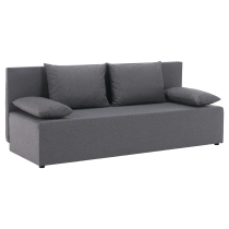 KONDELA Rozkladacia pohovka, svetlosivá, EUGI