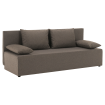 KONDELA Rozkladacia pohovka, hnedá, EUGI