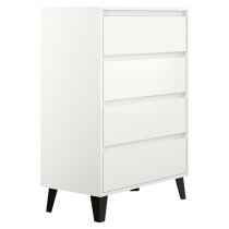 KONDELA Komoda, biela, BOGAN NEW 4S70