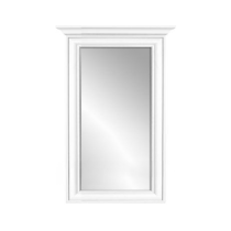 KONDELA Zrkadlo, alpská biela, KENTAK LUS50