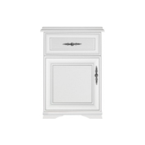 KONDELA Komoda, alpská biela, KENTAK KOM1D1SL/P