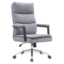 KONDELA Kancelárske kreslo, sivá/chróm, ZAVIER