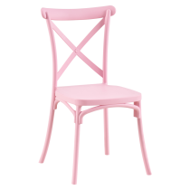 KONDELA Stohovateľná stolička, ružová, SAVITA