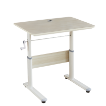 KONDELA Rastúci písací stôl, dub/biela, KASIOS