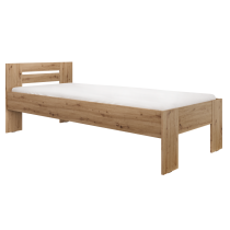 KONDELA Posteľ, 90x200, dub artisan, BASIS