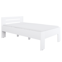 KONDELA Posteľ, 120x200, biela, BASIS