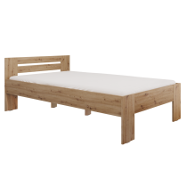 KONDELA Posteľ, 120x200, dub artisan, BASIS