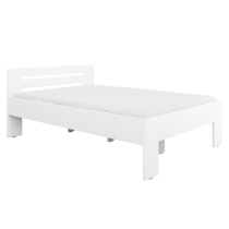 KONDELA Posteľ, 140x200, biela, BASIS