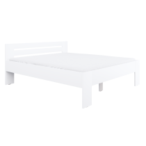 KONDELA Posteľ, 180x200, biela, BASIS