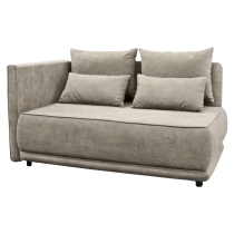 KONDELA Rozkladacia pohovka, béžovosivá Taupe, ľavá, LIAMI