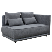 KONDELA Rozkladacia pohovka, sivá, pravá, LIAMI