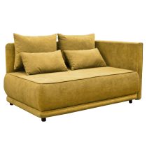 KONDELA Rozkladacia pohovka, horčicová, pravá, LIAMI