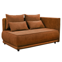 KONDELA Rozkladacia pohovka, terakota, pravá, LIAMI