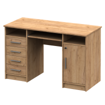 KONDELA PC stôl, dub artisan, B9 NEW