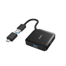HAMA 200116 USB HUB, 4 PORTY, USB 3.2 GEN 1, USB-C ADAPTER
