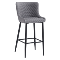 KONDELA CEZARIA BAROVA STOLICKA, SIVA/CIERNA